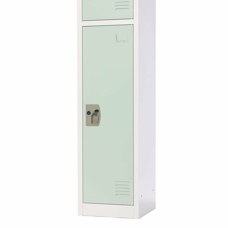Adiroffice Large Single Door Locker, Misty Green, 2PK ADI629-201-MGRN-PKG-2